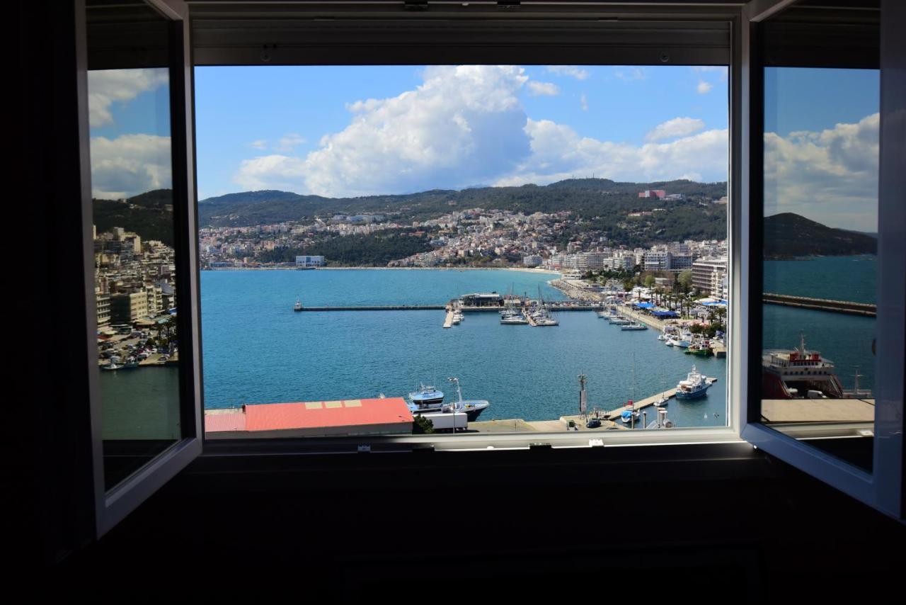 Golden Sea View - Old Town Apartment Kavala Bagian luar foto