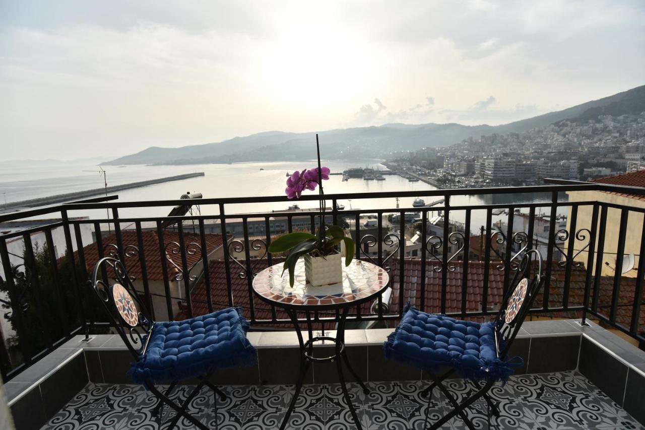 Golden Sea View - Old Town Apartment Kavala Bagian luar foto